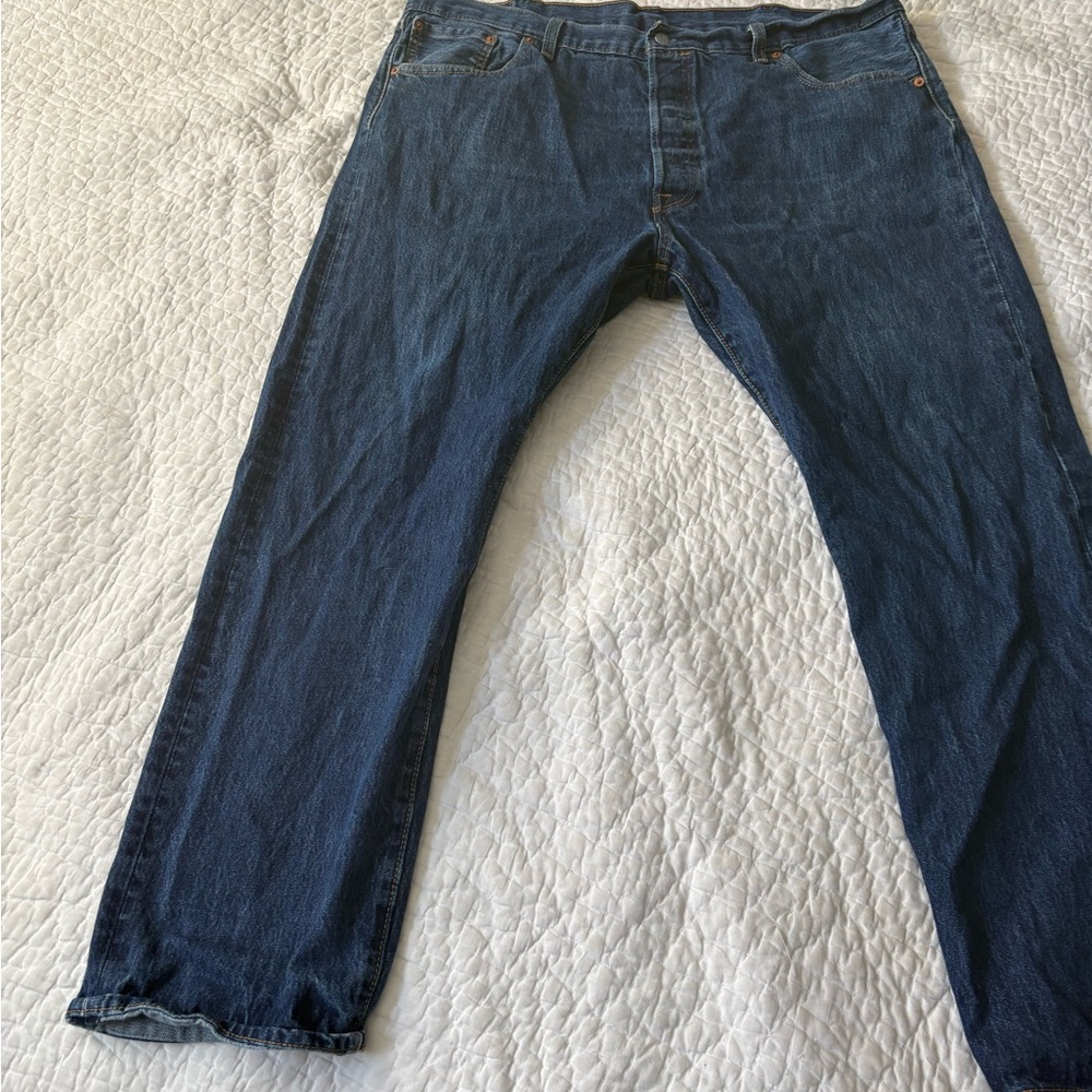 BIG AND TALL! Levi's Blue 501 Jeans Classic Denim 42x32